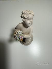 Statuina angioletto in porcellana Capodimonte