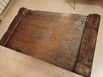 Baule legno dipinto a mano