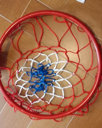Canestro da basket in acciaio e pallone legea 