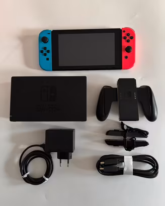 Nintendo Switch Rosa Blu Completa com Imperfezioni