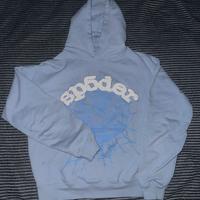 felpa sp5der azzurra