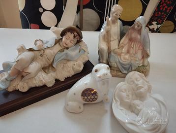 Lotto Statuette Porcellana/Ceramica -Soggetti Vari