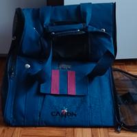 trasportino zaino per piccoli animali con piedini 