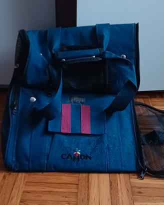 trasportino zaino per piccoli animali con piedini 