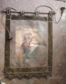 antico stendardo sacro Madonna con bambino