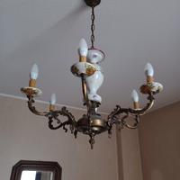 lampadario con applique coordinate