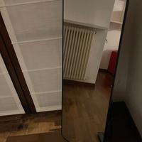 Specchio da terra moderno con cornice scura