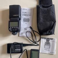 flash Fuji Godox V860IIF  TTL + X PRO-F TTL
