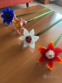 Fiori in vetro di Murano