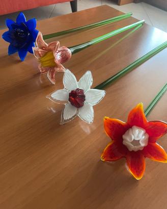 Fiori in vetro di Murano