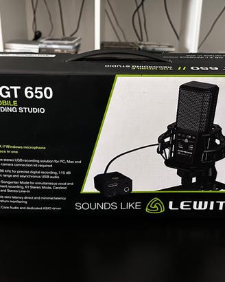 Microfono Lewitt DGT 650 (Win, Mac, iOS)