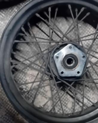 Ruota per Harley a raggi nera 16"x3.50
