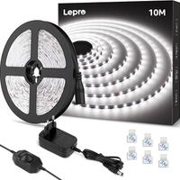 Striscia LED 10M Bianco Freddo 6000K Dimmerabile,