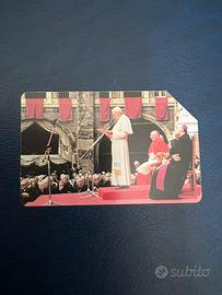 Scheda telefonica Papa rara