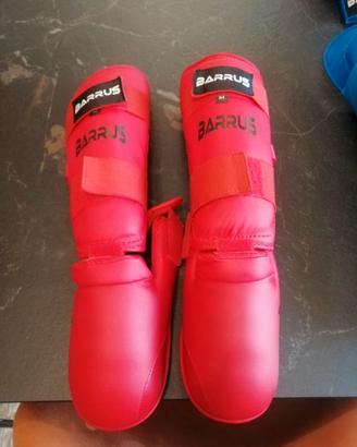 Protezioni gambe e piedi per karate marca Barrus