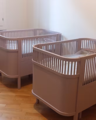 Culla - Letto evolutivo Sebra Bed rosa 
