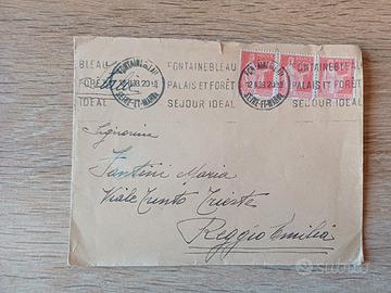 Storia postale Reggio Emilia 1933 Fantini