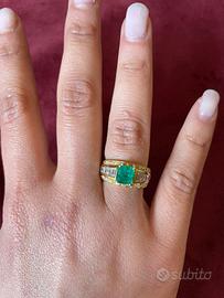 Anello smeraldo