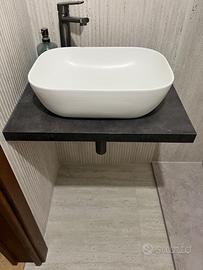 Lavabo appoggio con mensola