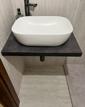 Lavabo appoggio con mensola