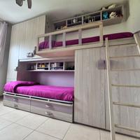 Cameretta a ponte con letto a castello