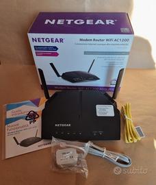 NETGEAR Modem Router WiFi AC1200 ADSL/Fibra