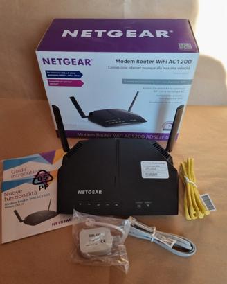 NETGEAR Modem Router WiFi AC1200 ADSL/Fibra
