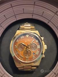 titanio augustus 24g.br.03 nuovo cronografo oro