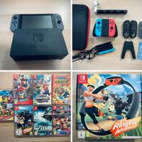 Nintendo switch + giochi + accessori