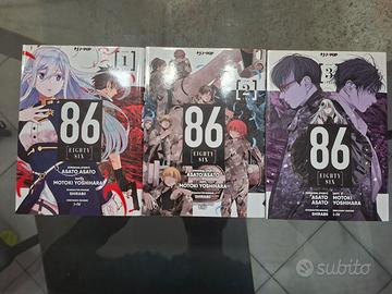 Vol 1-3 Eighty Six 86 manga italiano