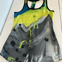 Top senza maniche ASICS taglia XS slim, multicolor
