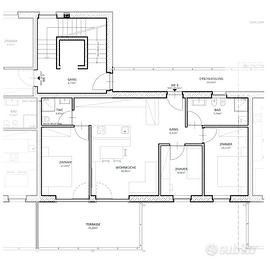 Quadrilocale con terrazza al secondo piano