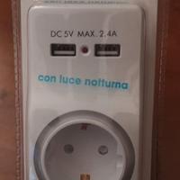 Multipresa Mediacom con luce notturna