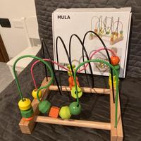 Ikea Mula rollercoaster con perline in legno