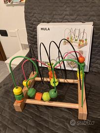 Ikea Mula rollercoaster con perline in legno