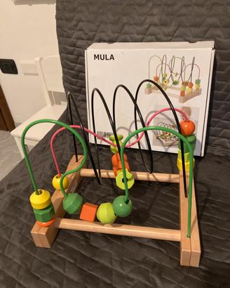 Ikea Mula rollercoaster con perline in legno