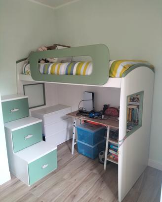 cameretta/letto a soppalco