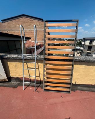 Rete singola con scaletta per cameretta