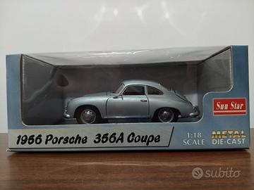 Porsche 356A Coupe 1956 argento metallizzato 1/18