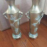 Coppia vasi in ottone