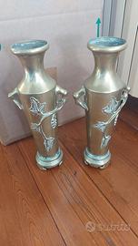 Coppia vasi in ottone