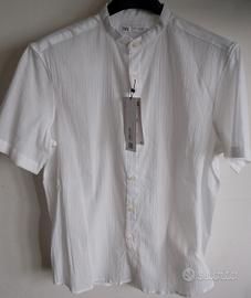 Camicia nuova Zara bianca maniche corte 