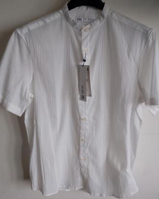 Camicia nuova Zara bianca maniche corte 
