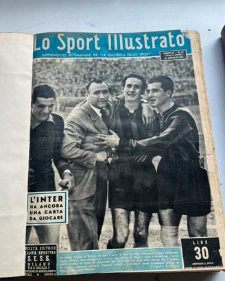 Riviste rilegate spirtive storiche anni 50