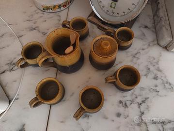 Set tazze artigianali '70