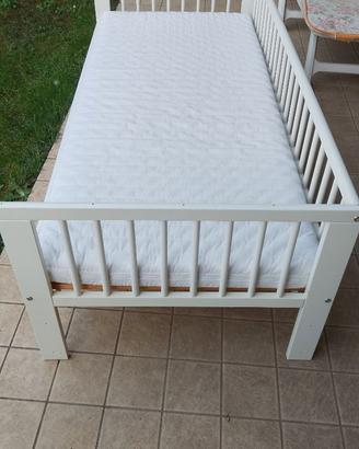LETTO IKEA BIANCO 70X160 COMPRESO MATERASSO