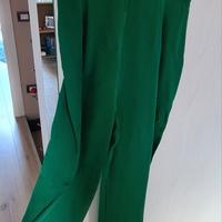 Elegante tuta  in seta verde nuova marca marciano