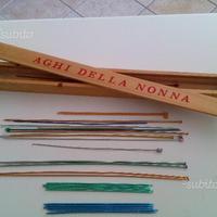 Ferri lavoro a maglia e porta ferri