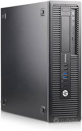 PC HP  SLIM 800G1 INTEL I5 4570 8G SSD W10