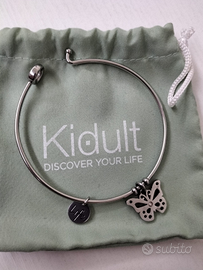 Bracciale Kidult in acciaio con ciondolo farfalla